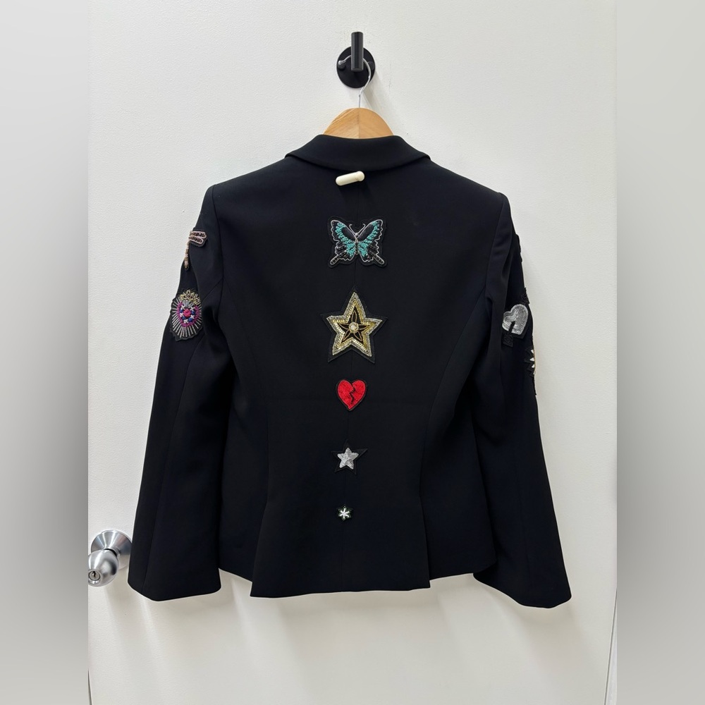 Cinq à Sept Sacred Heart Rumi Black Blazer - Picture 7 of 8